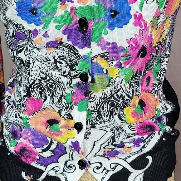 JOSEPH ABBOUD Floral Sweater PS - Picture 3 of 8